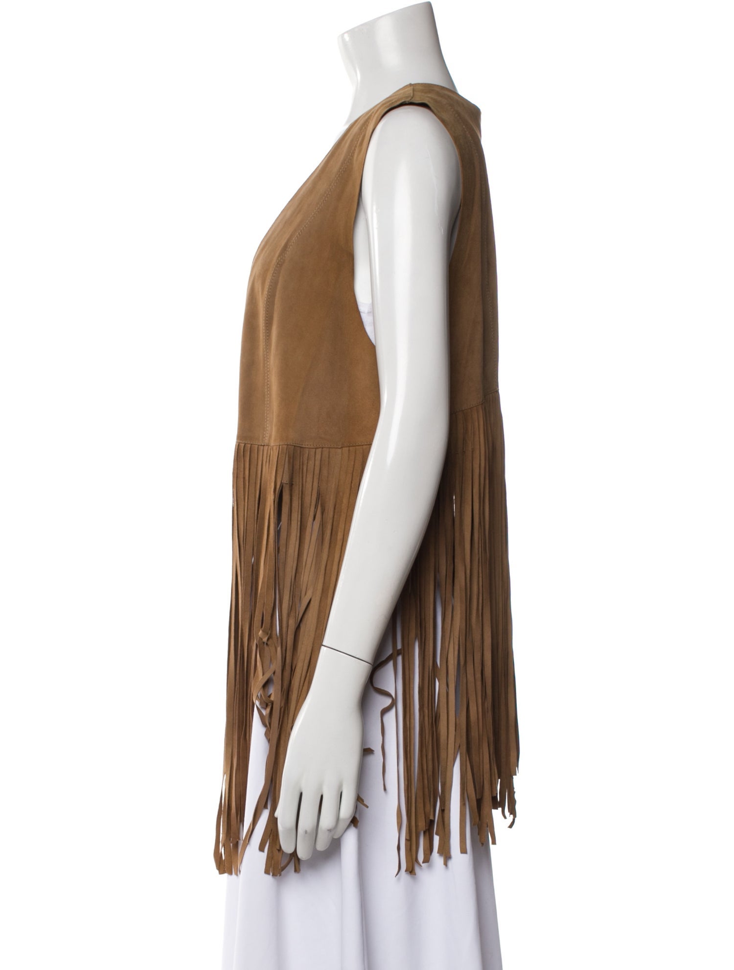 Lamarque Leather Striped Vest