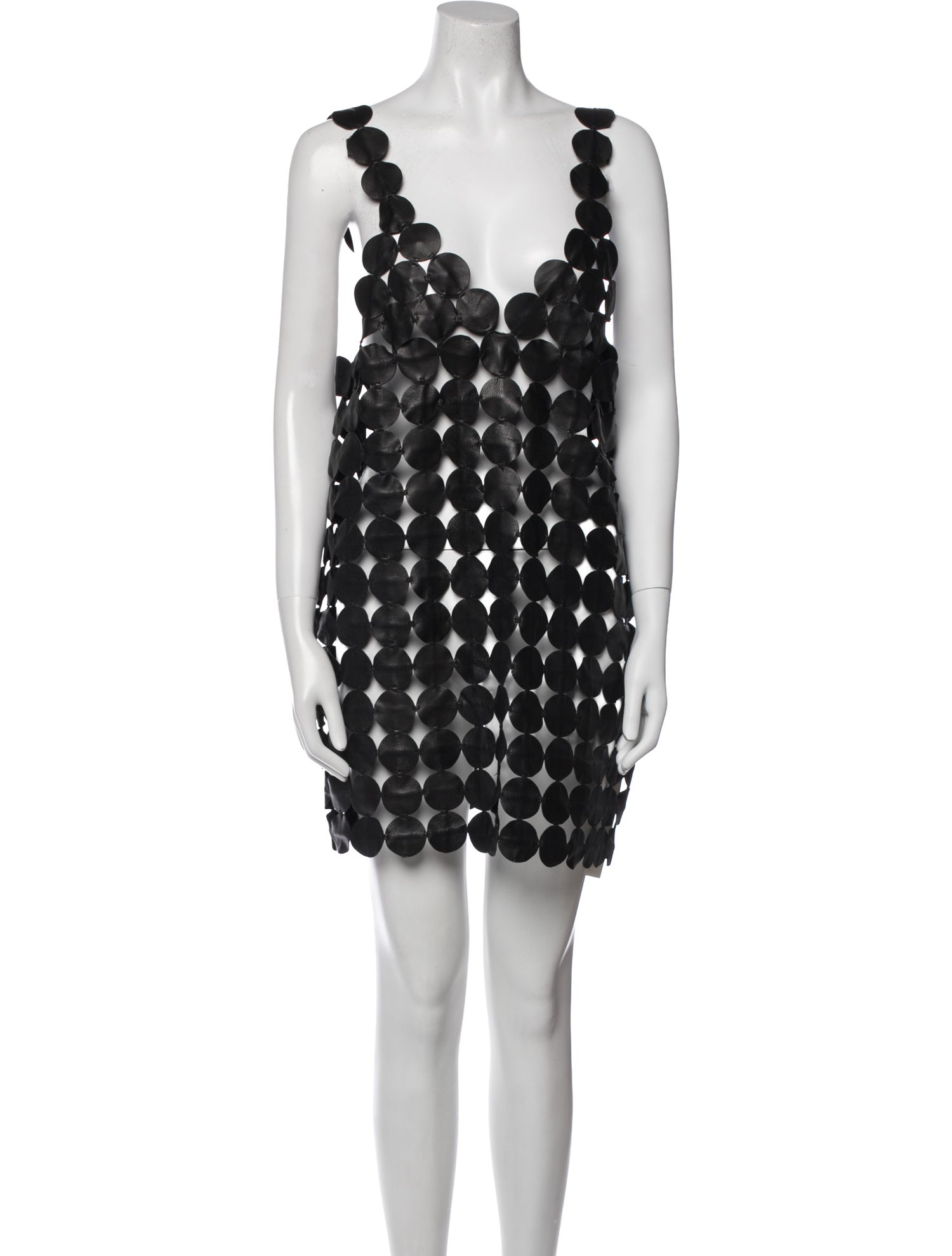 Lamarque Lamb Leather Mini Dress w/ Tags