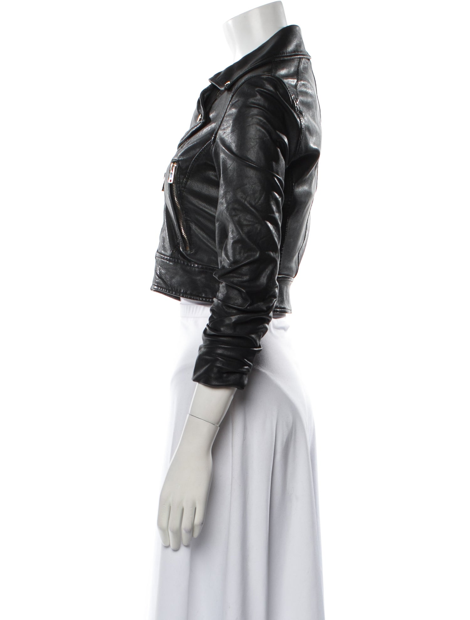 Lamarque Lamb Leather Biker Jacket