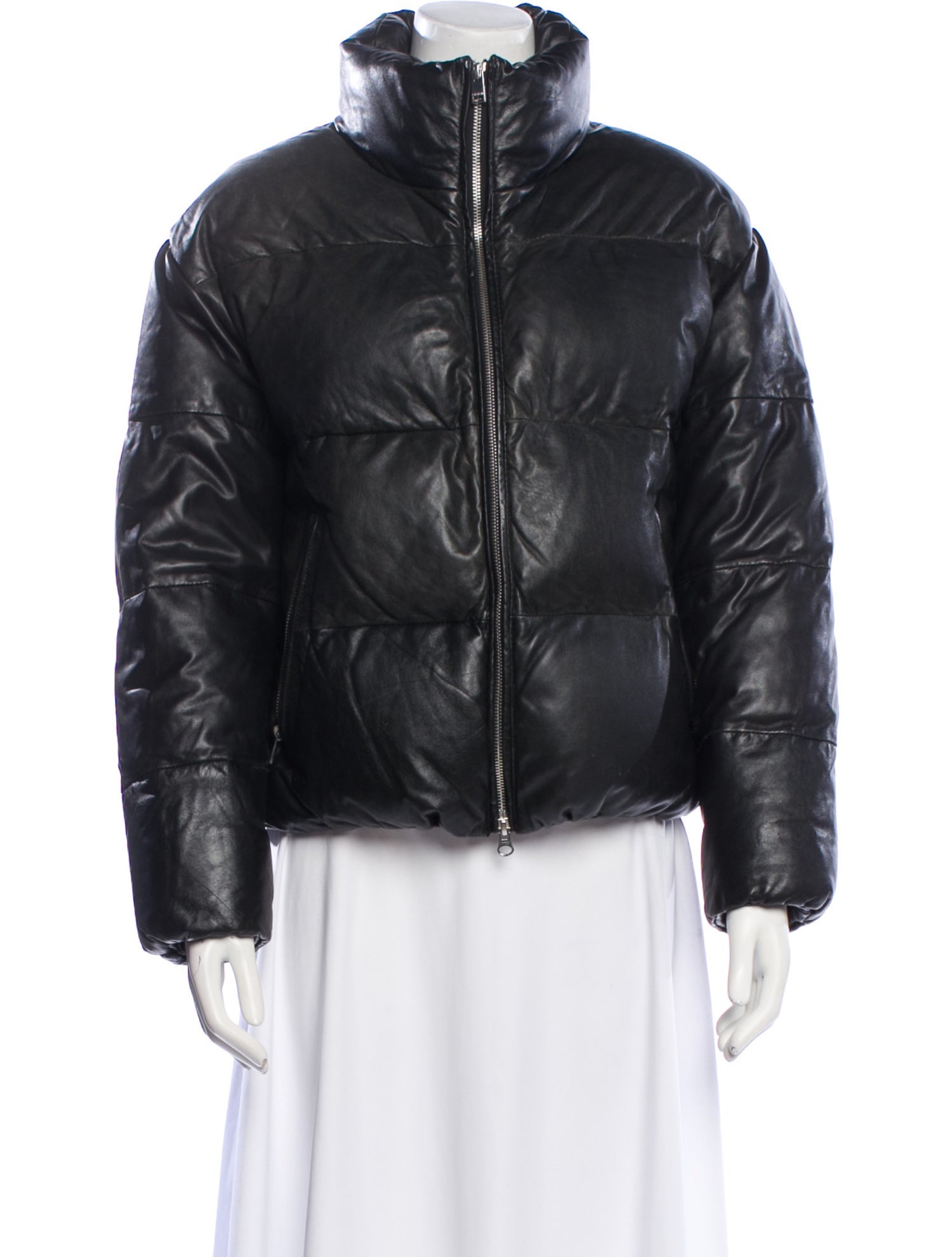Lamarque Lamb Leather Bomber Jacket