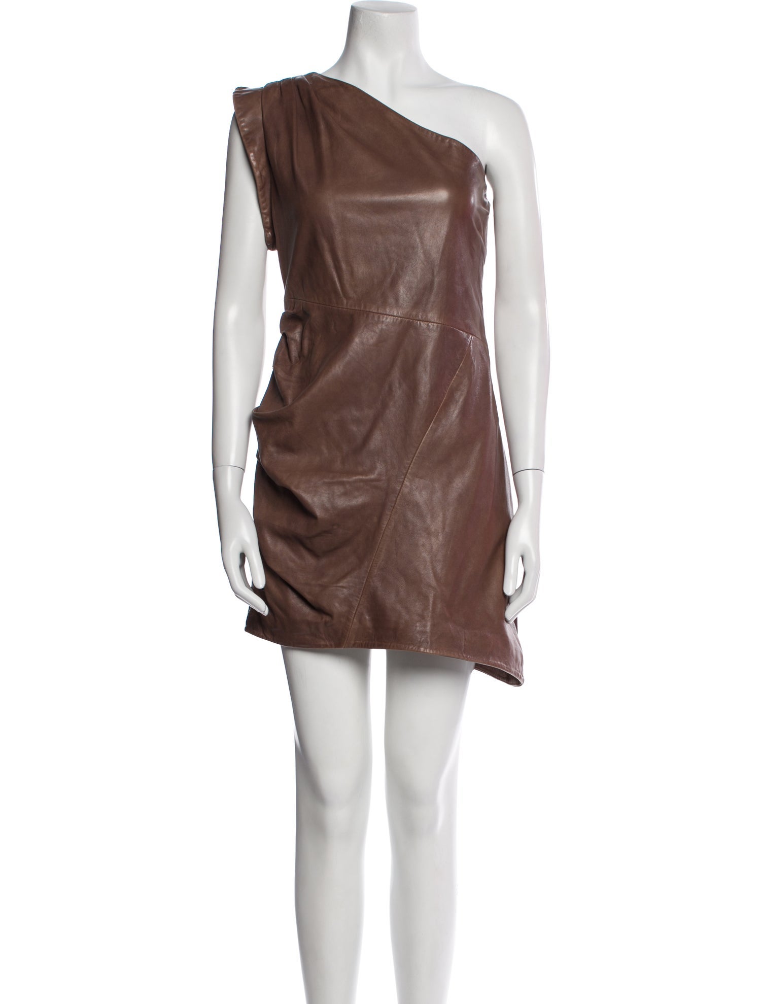 Lamarque Lamb Leather Mini Dress
