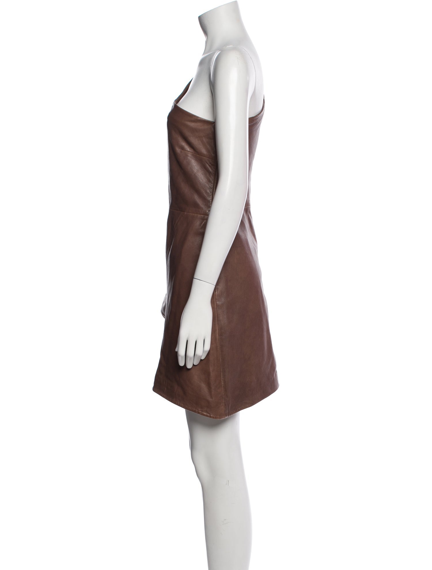 Lamarque Lamb Leather Mini Dress