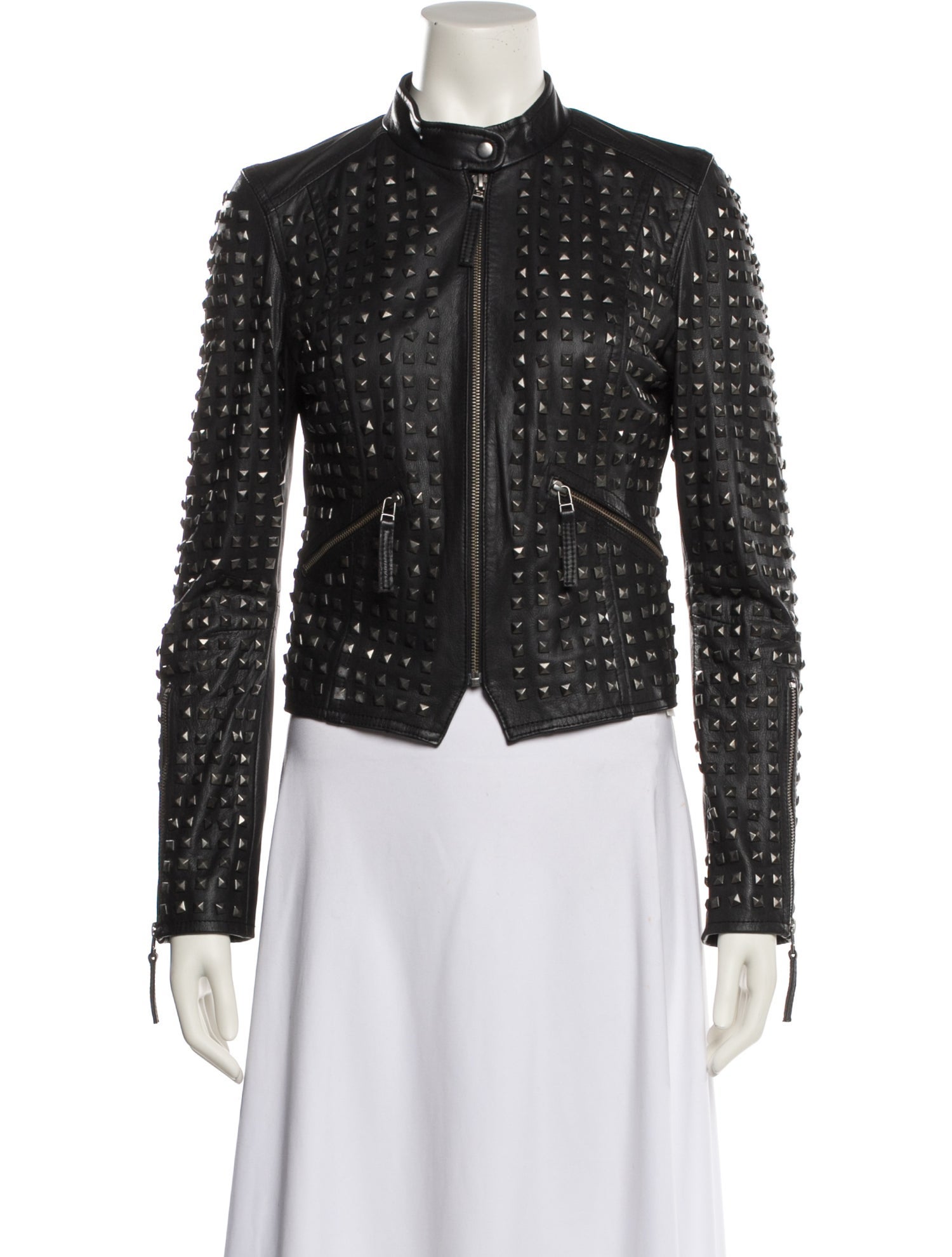 Lamarque Leather Patterned Evening Jacket