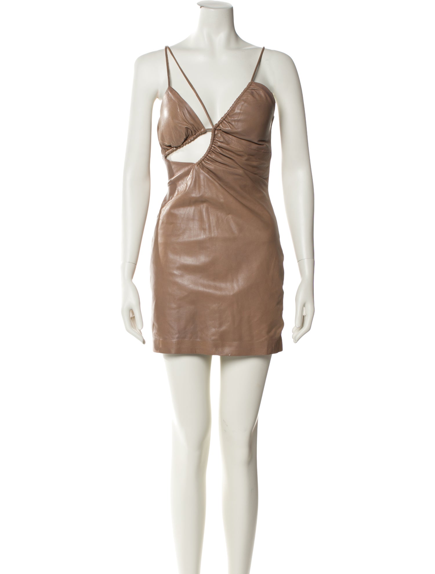 Lamarque Lamb Leather Mini Dress