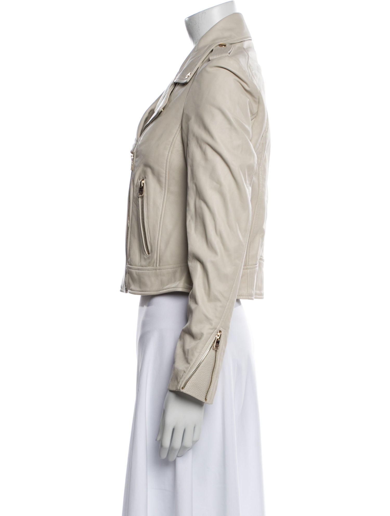 Lamarque Lamb Leather Biker Jacket w/ Tags