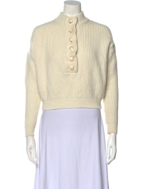 La Maille Sezane Mock Neck Sweater