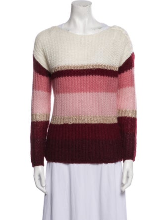 La Maille Sezane Striped Bateau Neckline Sweater