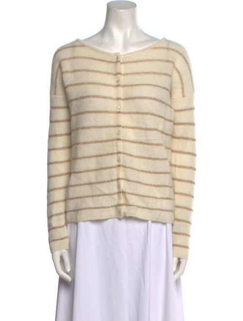 La Maille Sezane Striped Bateau Neckline Sweater