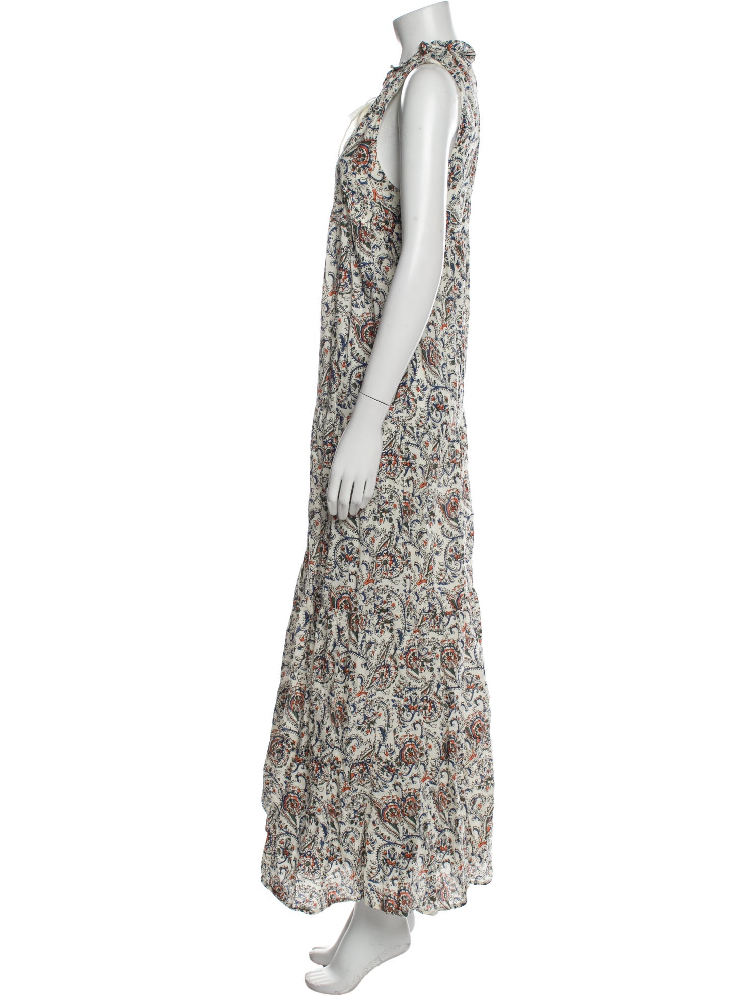 La Maille Sezane Printed Long Dress