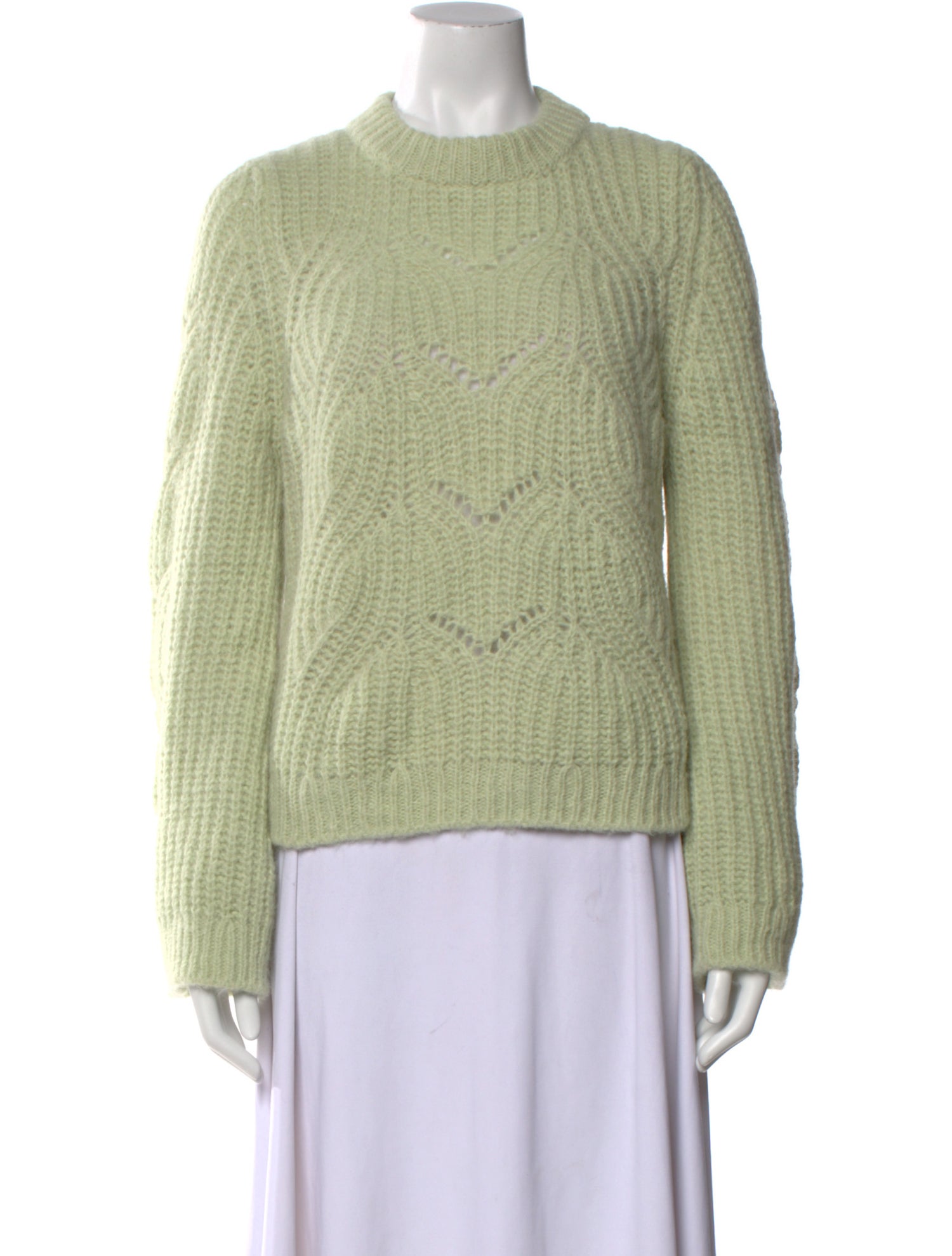 La Maille Sezane Alpaca Crew Neck Sweater