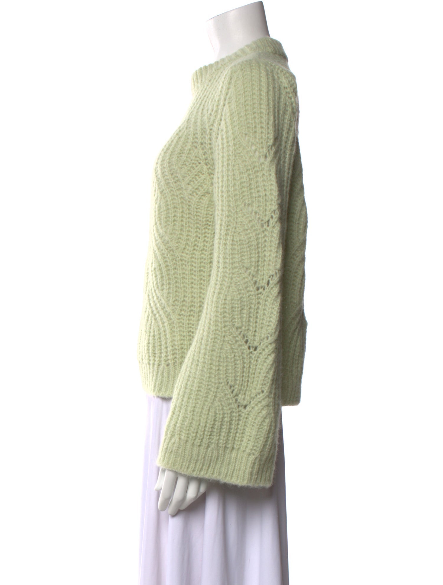 La Maille Sezane Alpaca Crew Neck Sweater