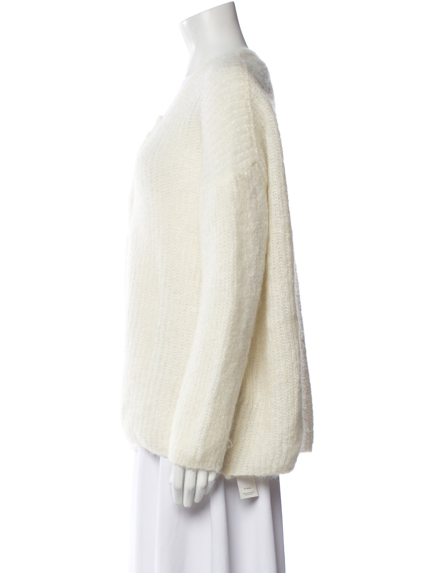 La Maille Sezane Kid Mohair Crew Neck Sweater