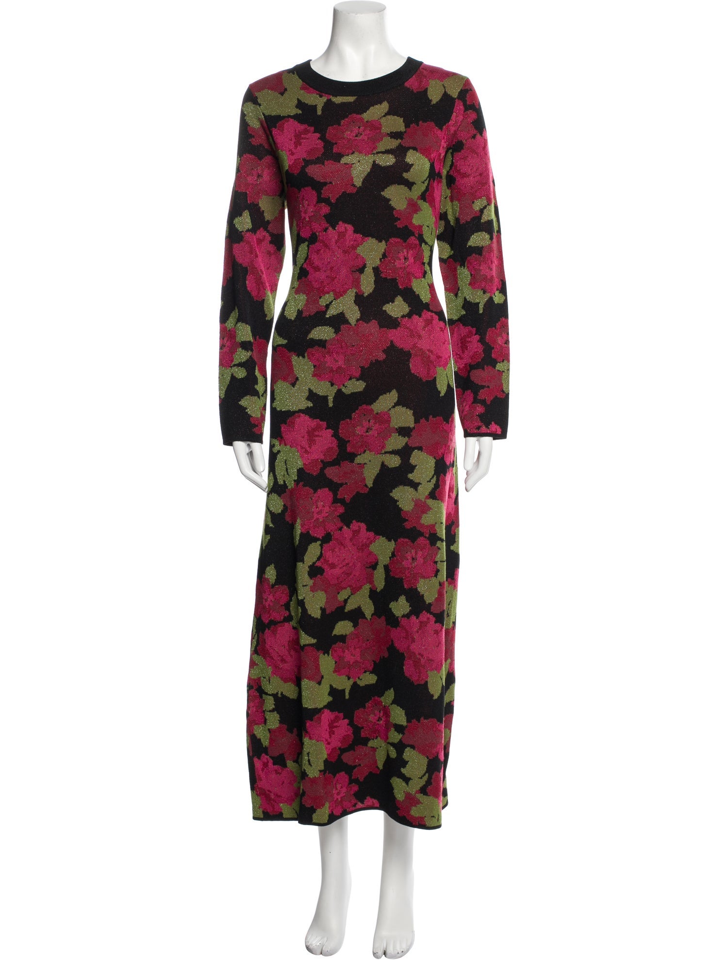 La Maille Sezane Floral Print Long Dress