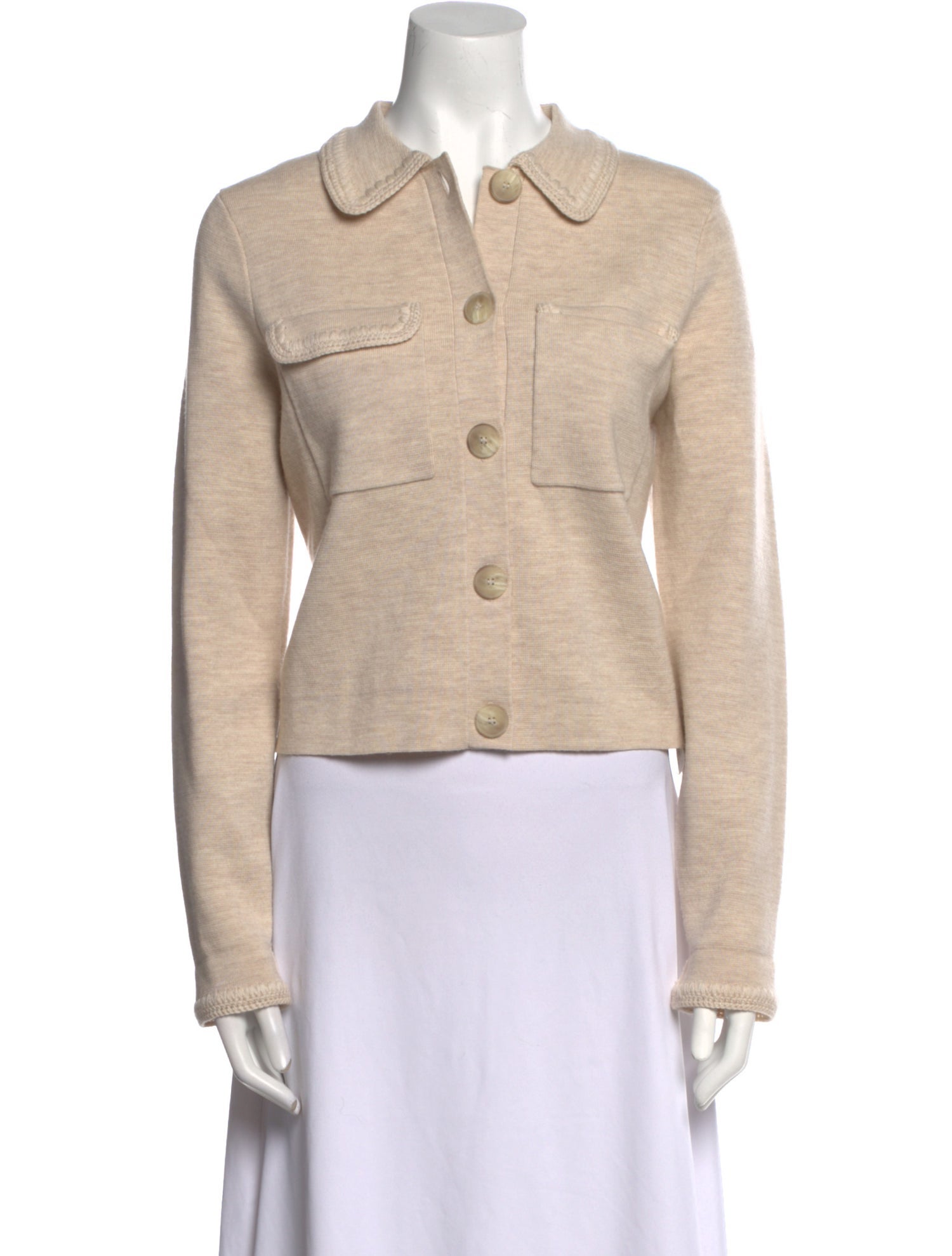La Maille Sezane Merino Wool Crew Neck Sweater