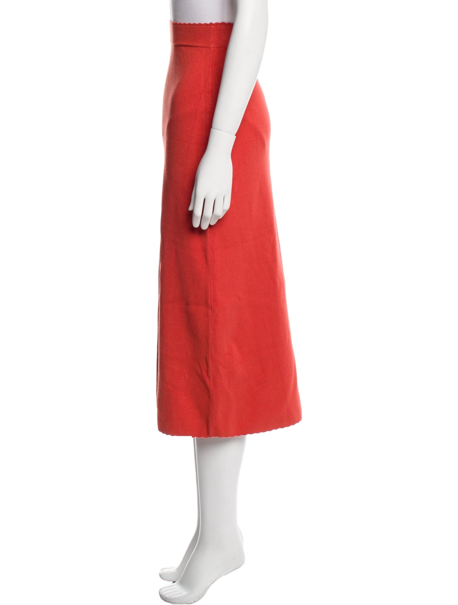 La Maille Sezane Midi Length Skirt