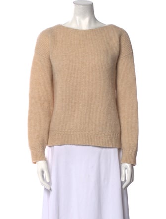 La Maille Sezane Baby Alpaca Bateau Neckline Sweater