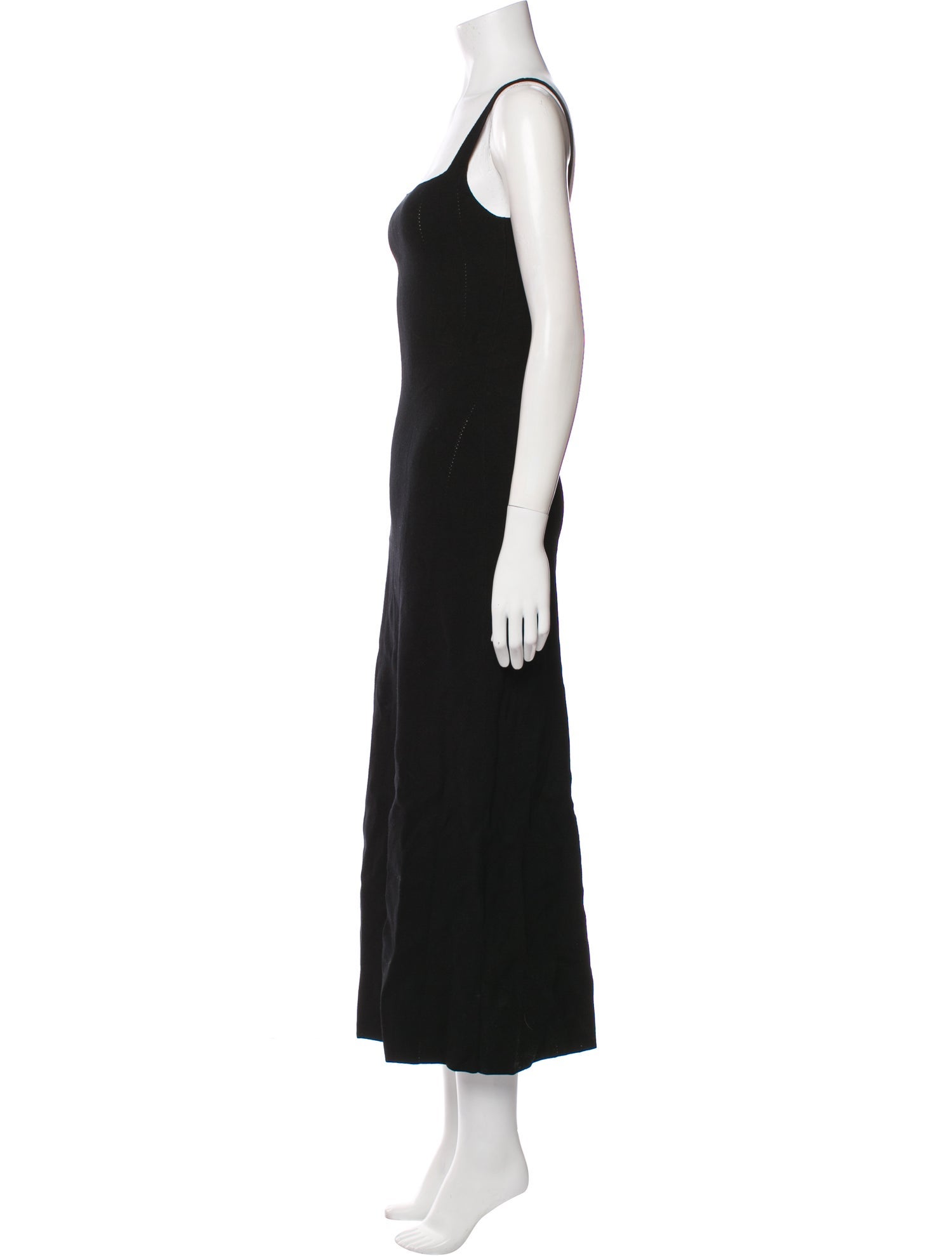 La Maille Sezane Square Neckline Long Dress
