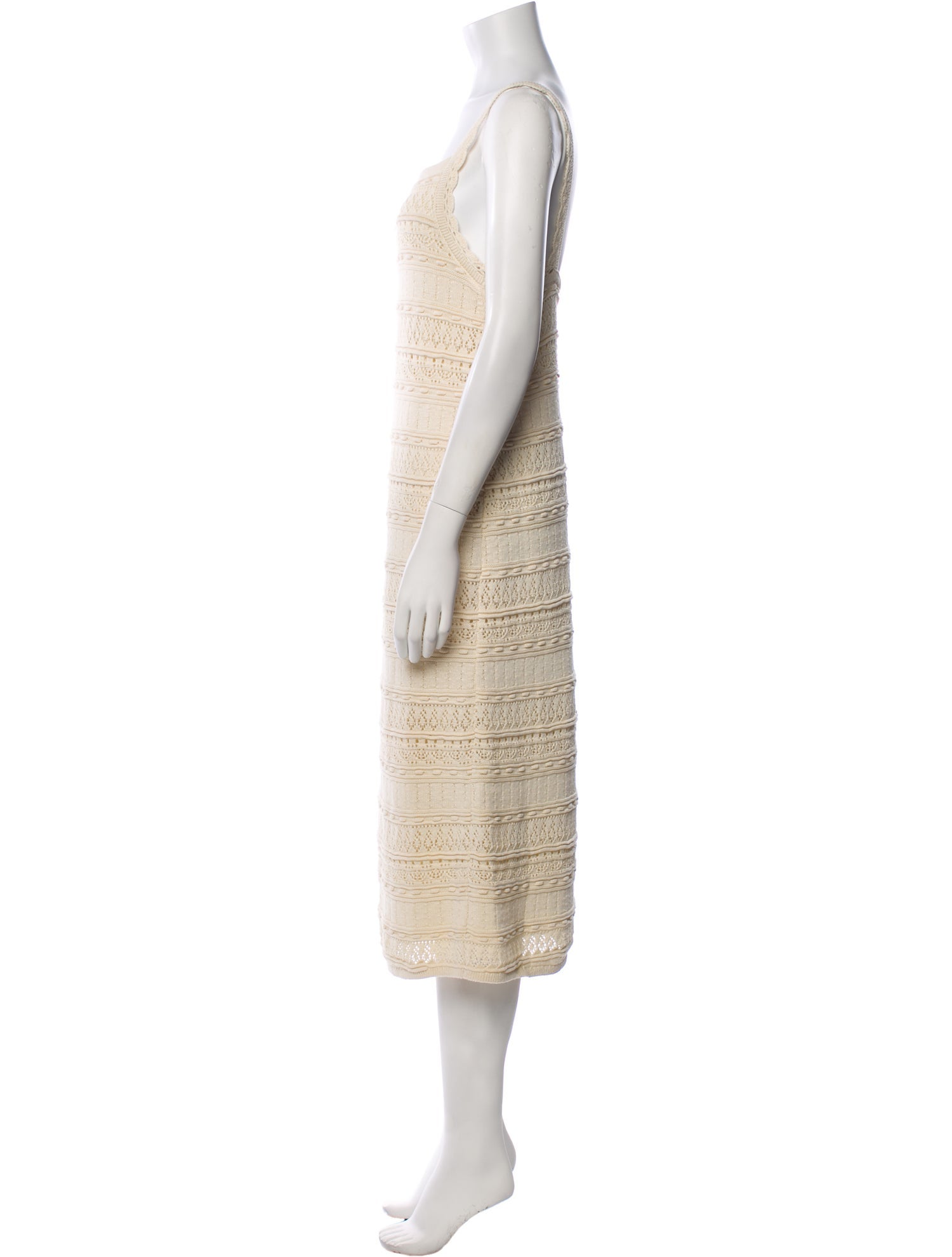 La Maille Sezane Square Neckline Knee-Length Dress w/ Tags