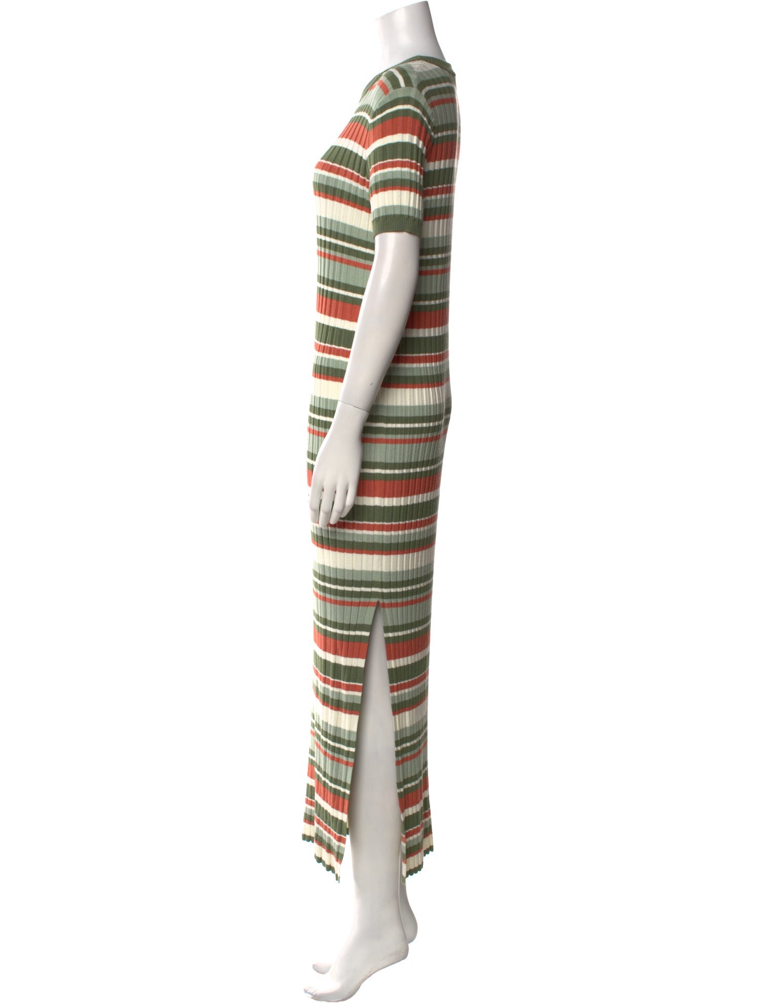 La Maille Sezane Striped Long Dress