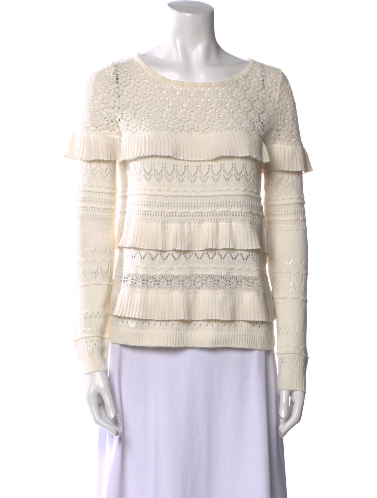 La Maille Sezane Striped Scoop Neck Sweater