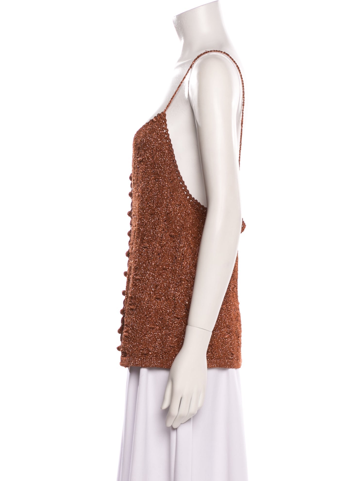 La Maille Sezane V-Neck Sleeveless Top