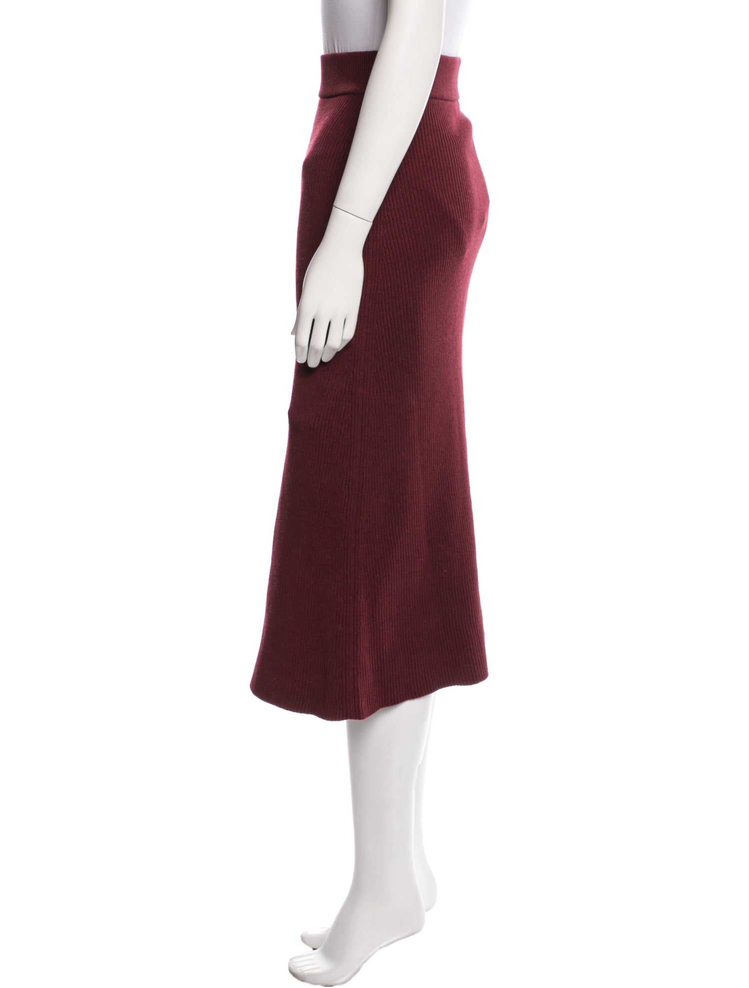 La Maille Sezane Merino Wool Midi Length Skirt w/ Tags