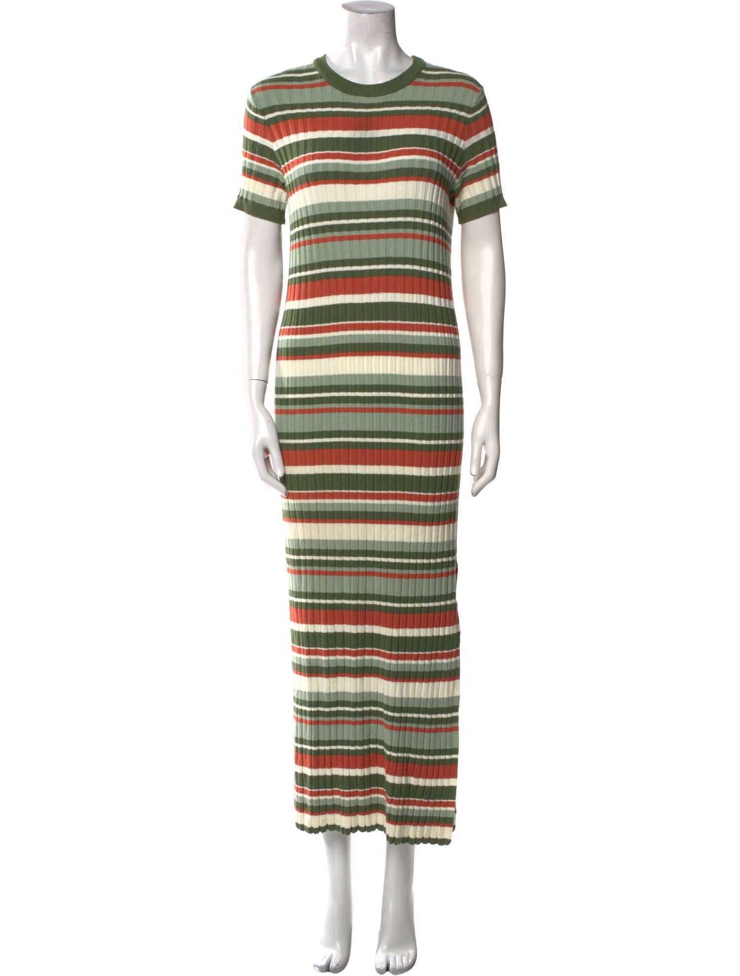 La Maille Sezane Striped Long Dress