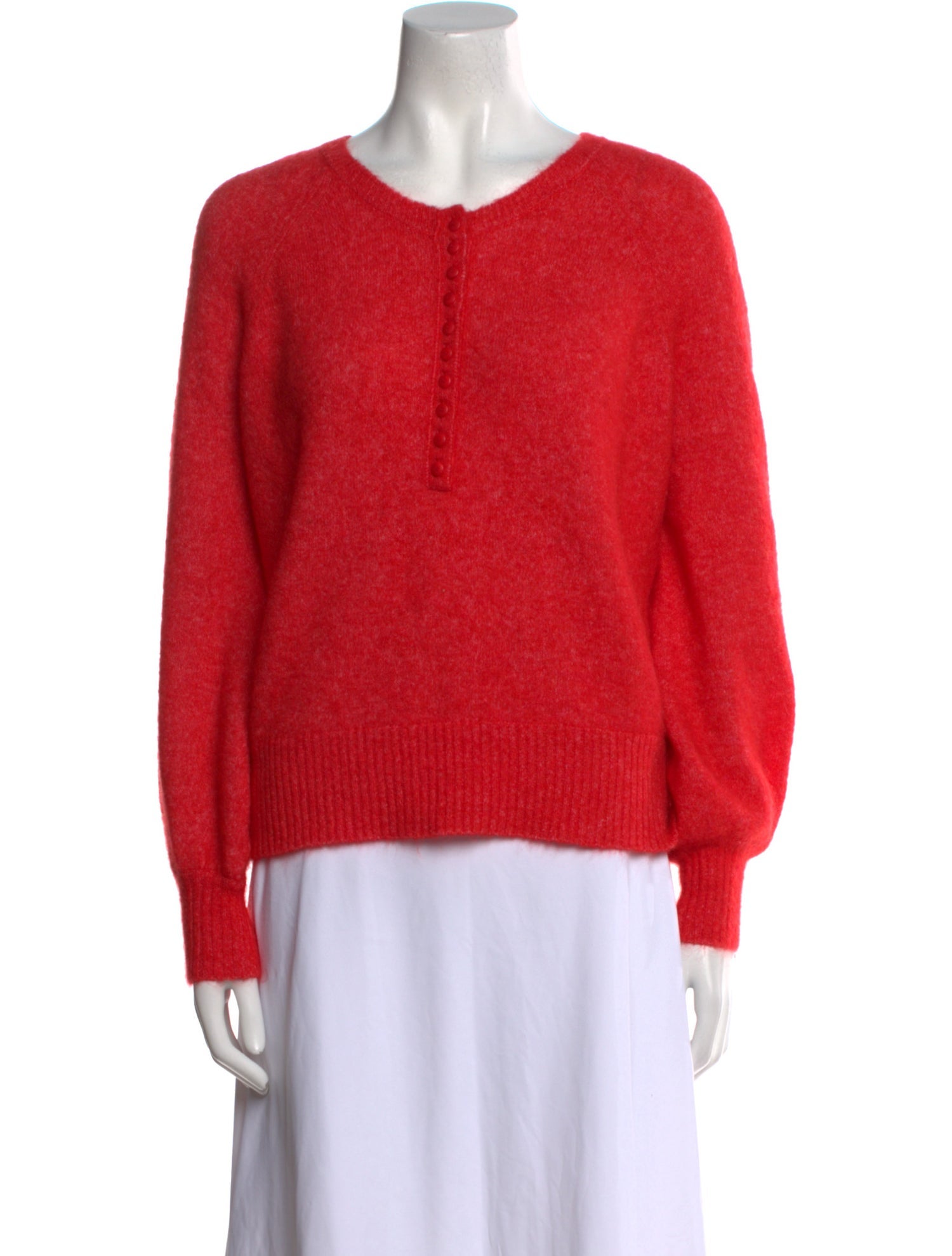 La Maille Sezane Mohair Scoop Neck Sweater