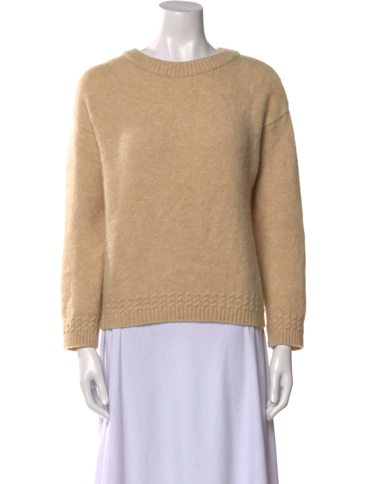 La Maille Sezane Mohair Scoop Neck Sweater
