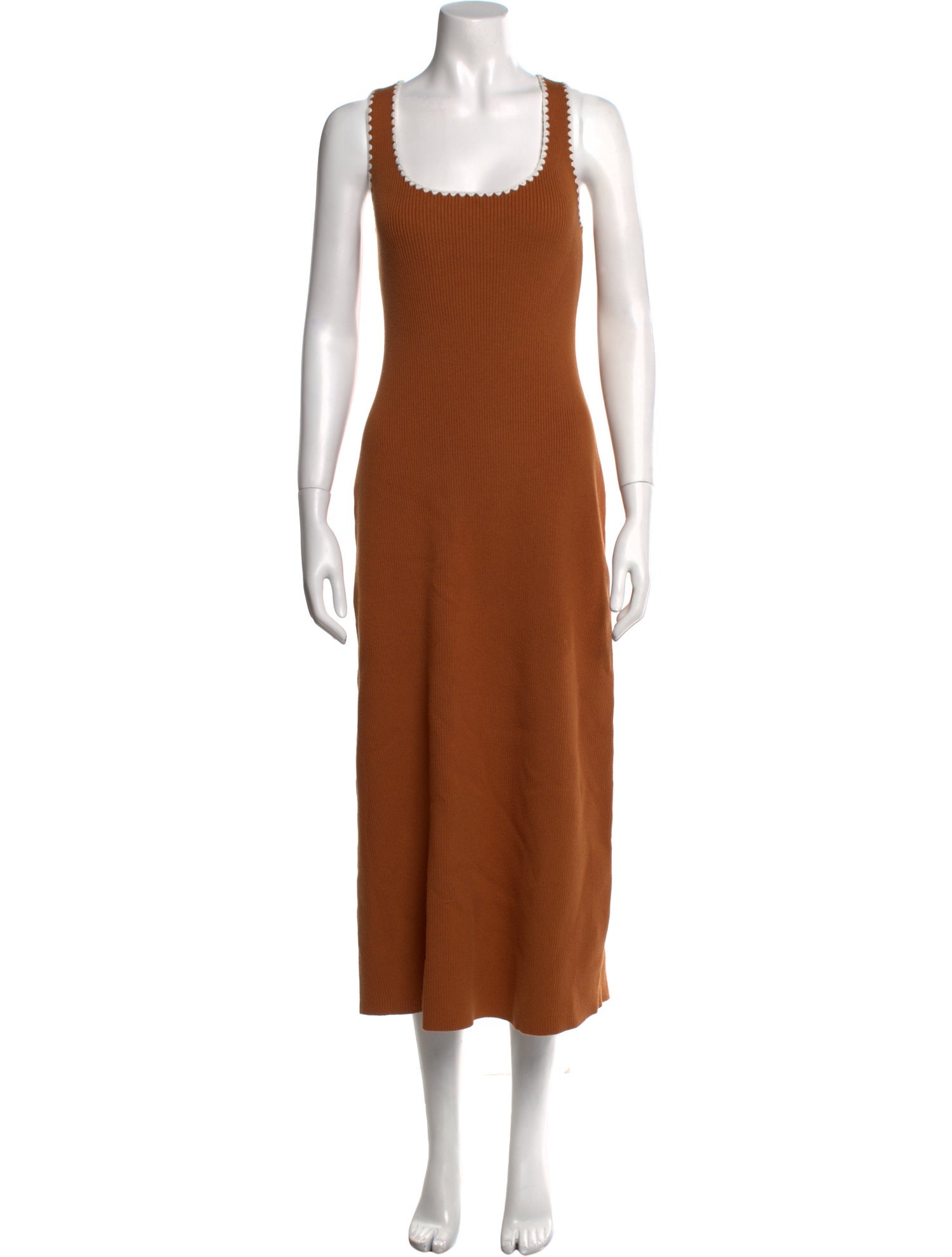 La Maille Sezane Scoop Neck Long Dress
