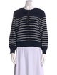 La Maille Sezane Striped Crew Neck Sweatshirt
