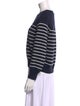 La Maille Sezane Striped Crew Neck Sweatshirt