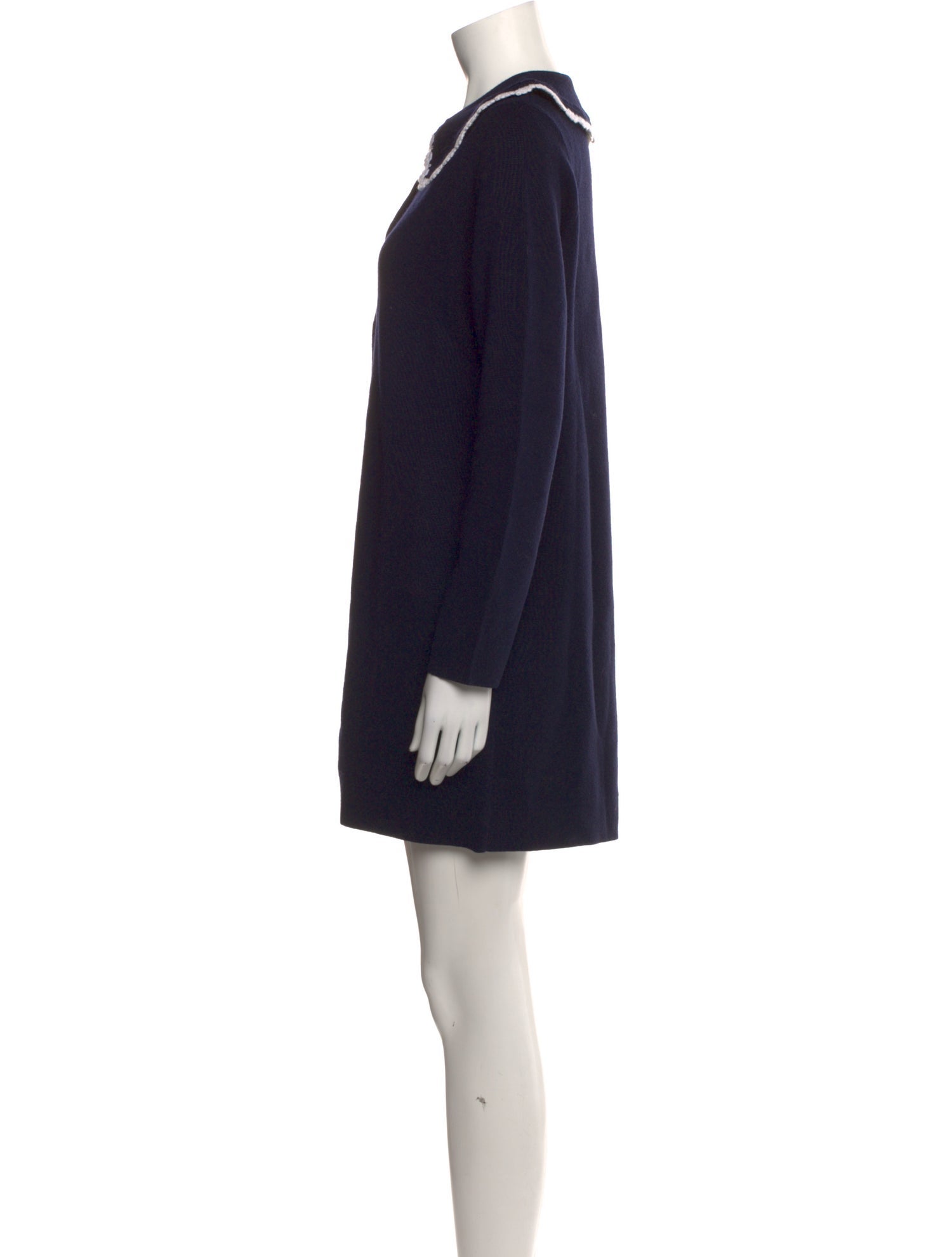 La Maille Sezane Merino Wool Mini Dress