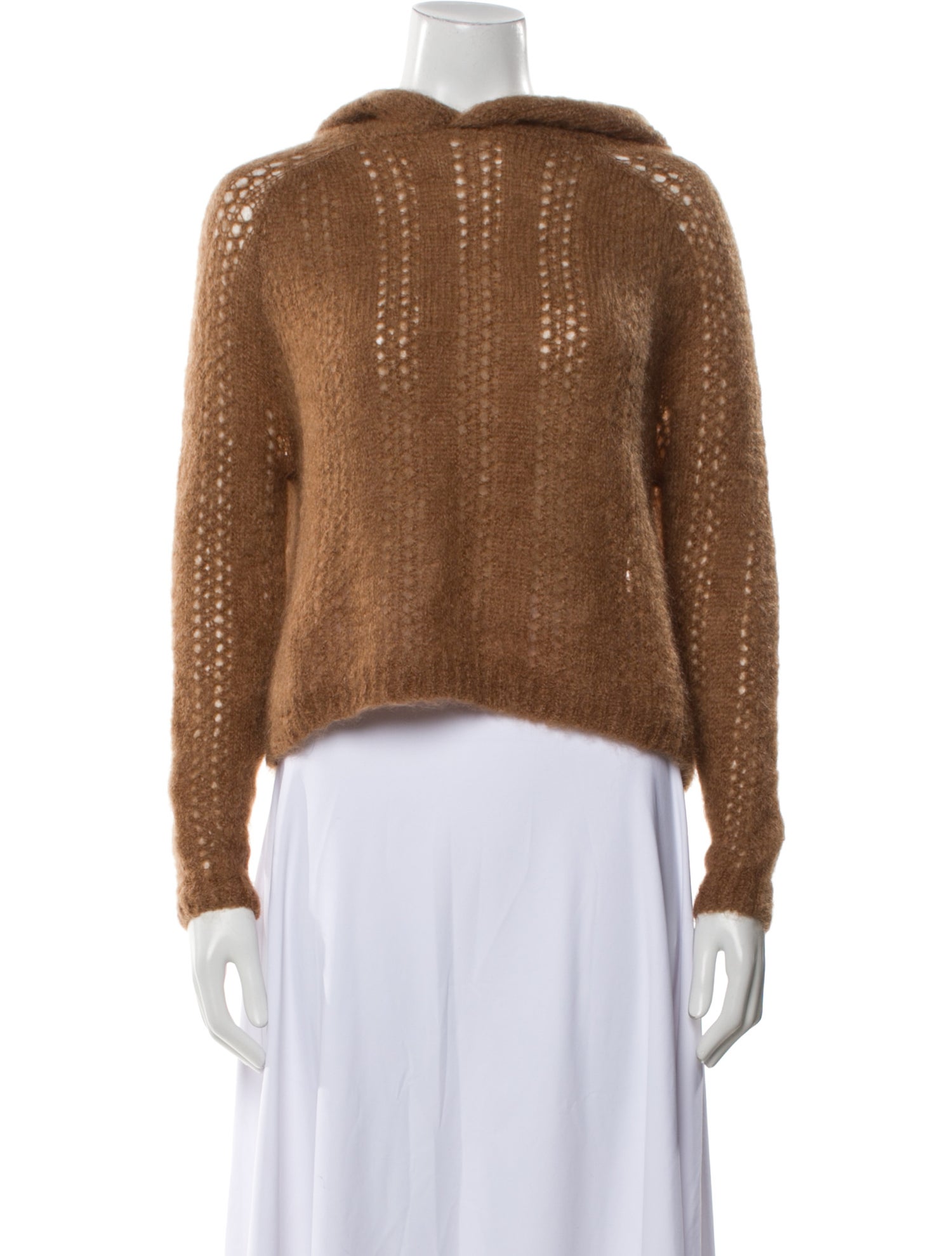 La Maille Sezane Kid Mohair Crew Neck Sweater