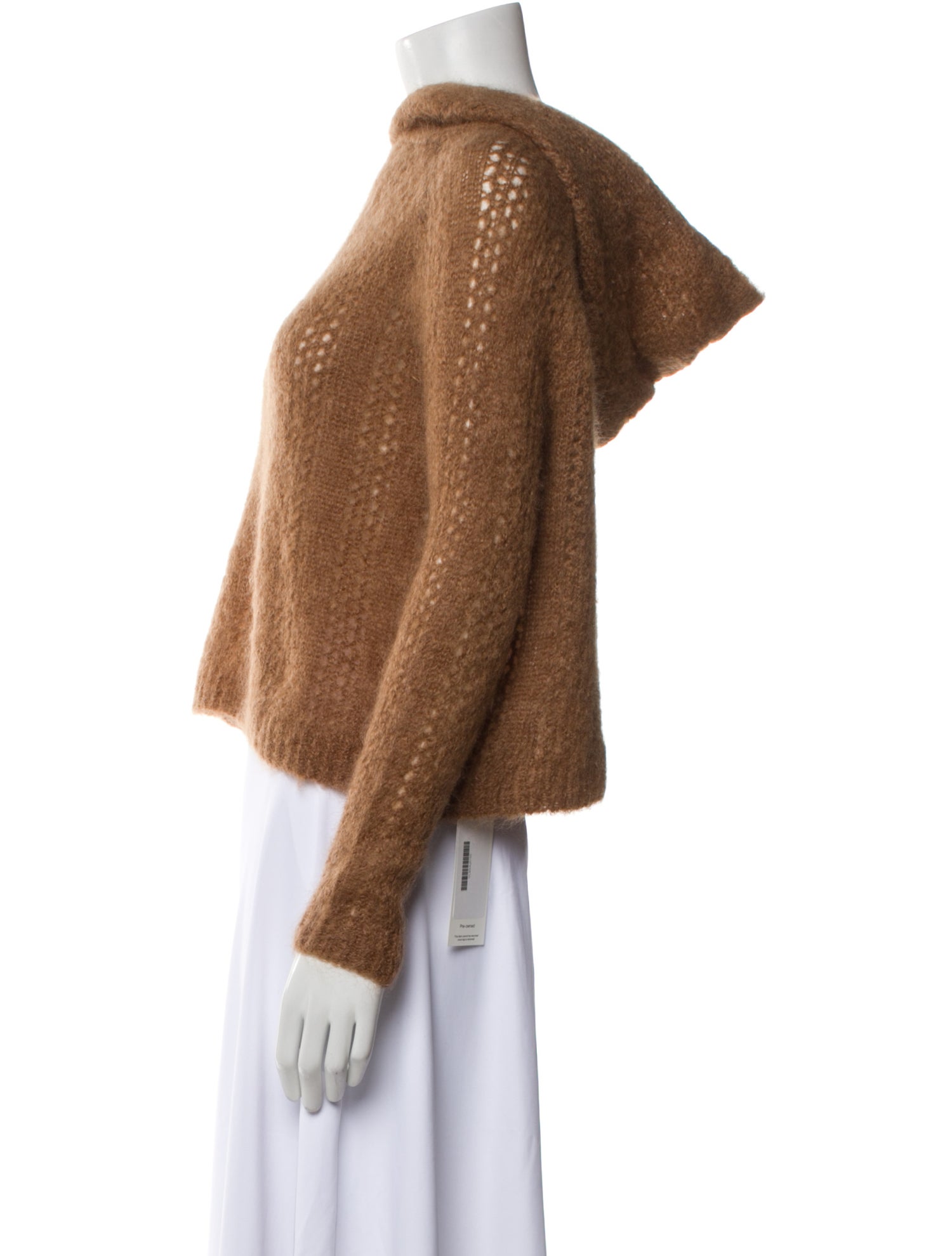 La Maille Sezane Kid Mohair Crew Neck Sweater