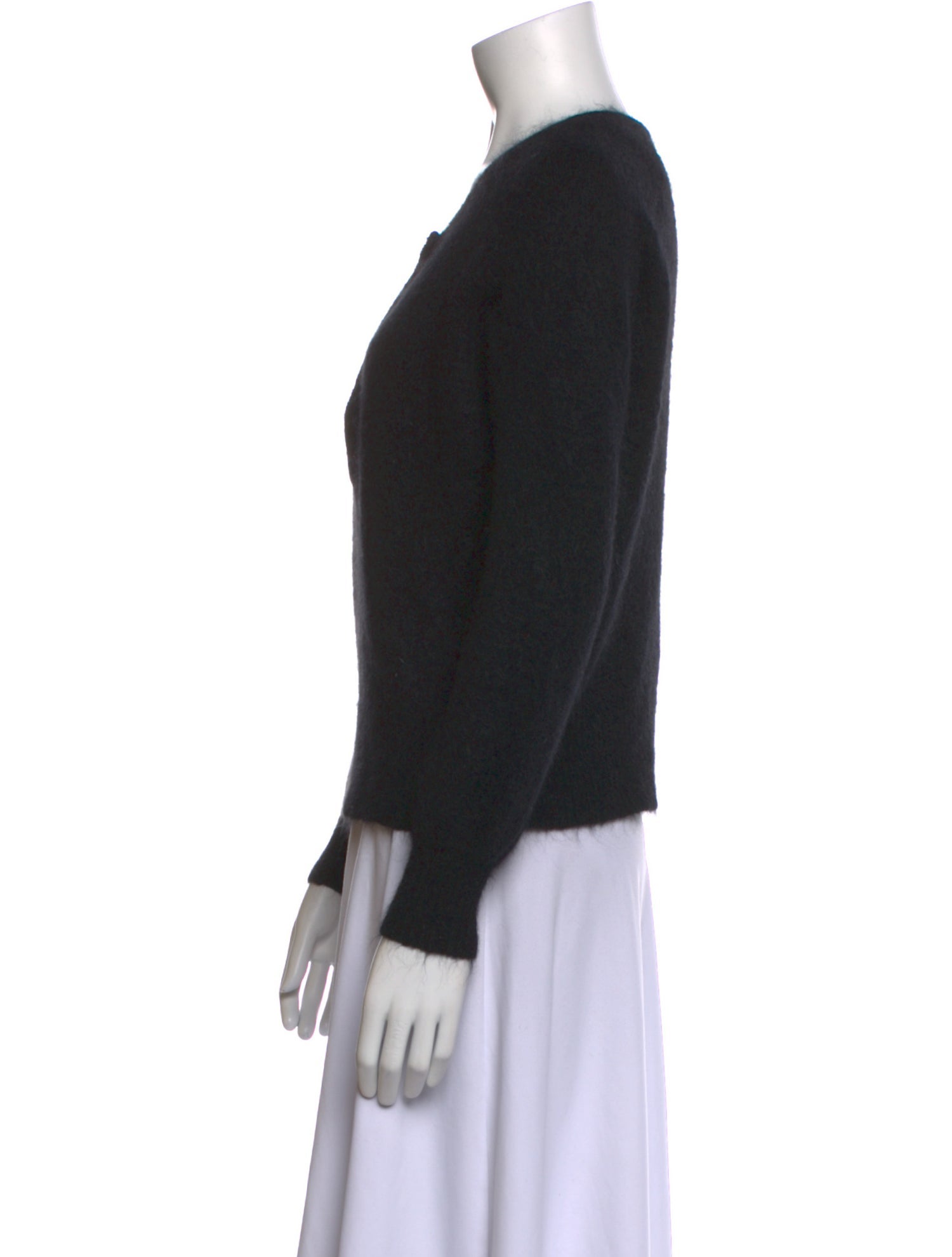 La Maille Sezane Mohair Scoop Neck Sweater