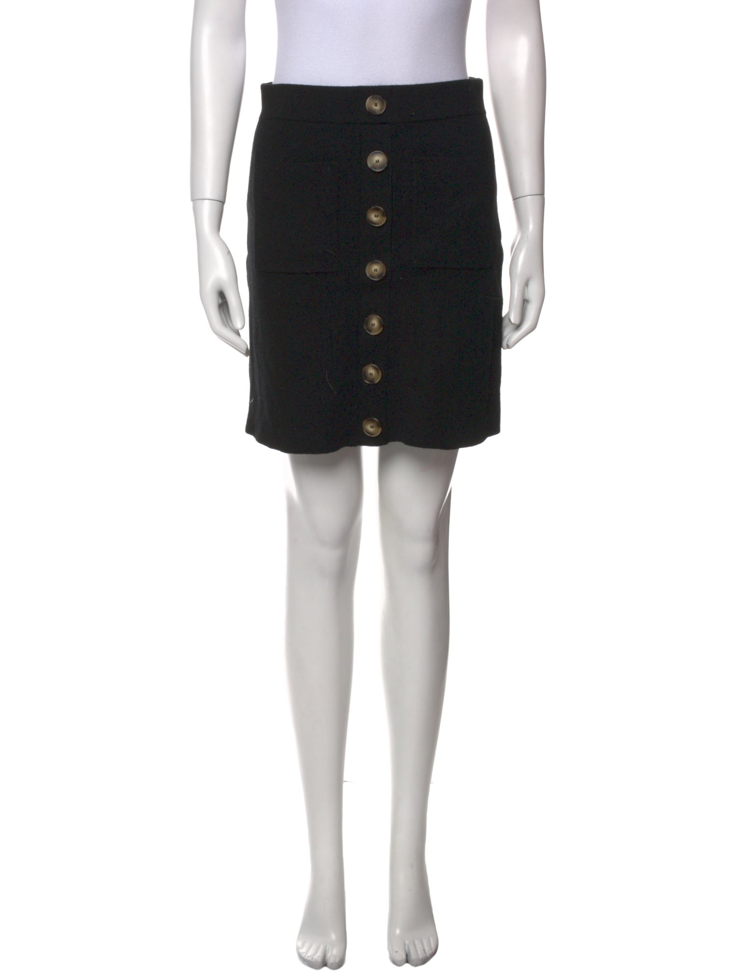 La Maille Sezane Merino Wool Mini Skirt