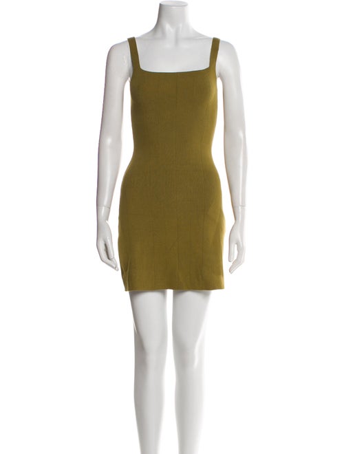 La Maille Sezane Square Neckline Mini Dress