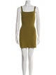 La Maille Sezane Square Neckline Mini Dress