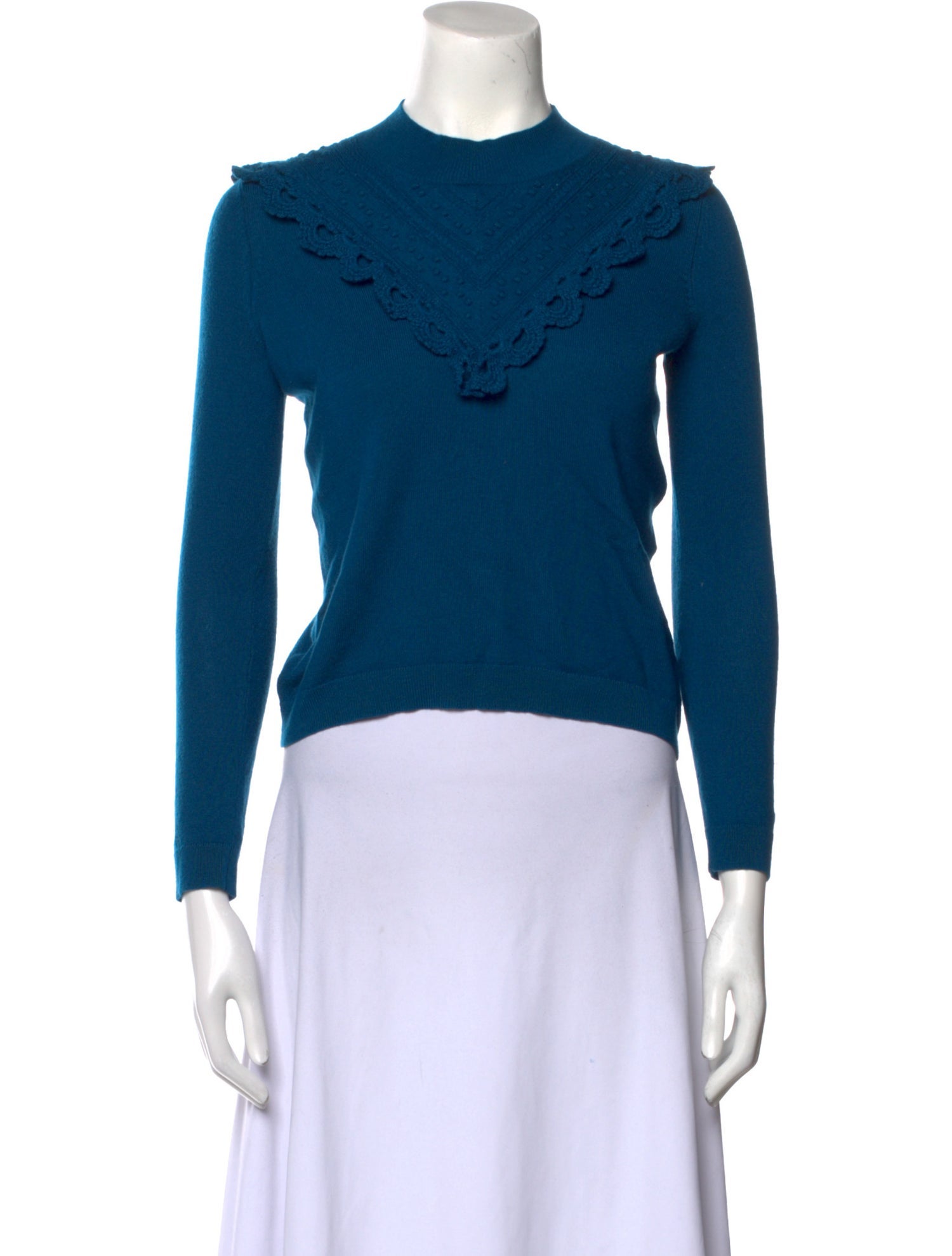 La Maille Sezane Wool Mock Neck Sweater