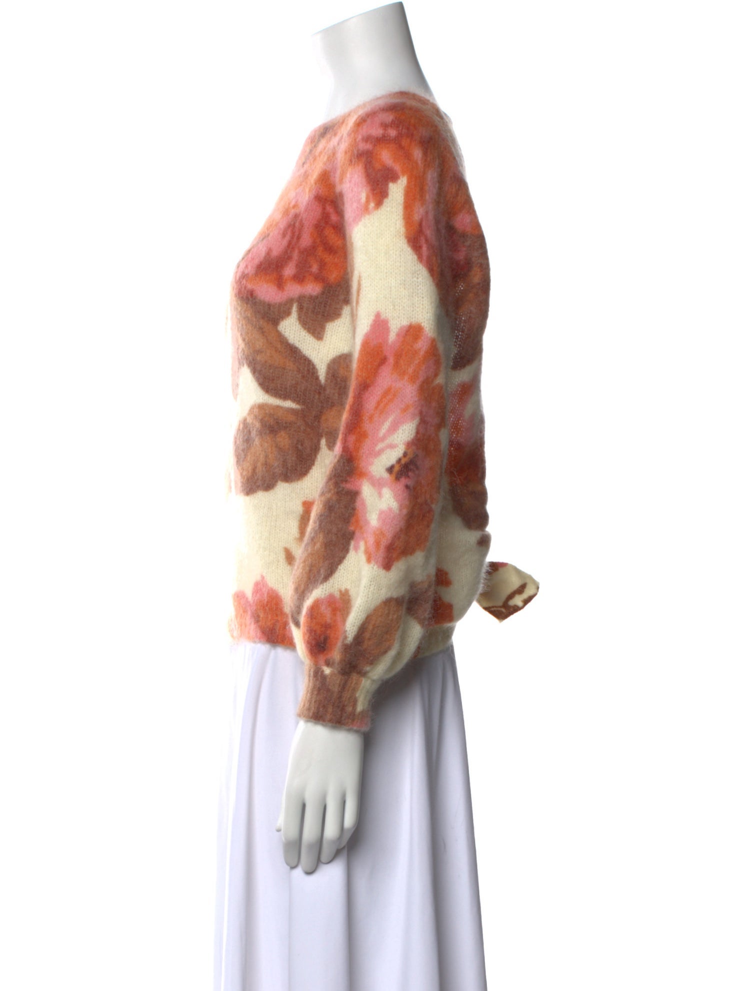 La Maille Sezane Printed Bateau Neckline Sweater w/ Tags