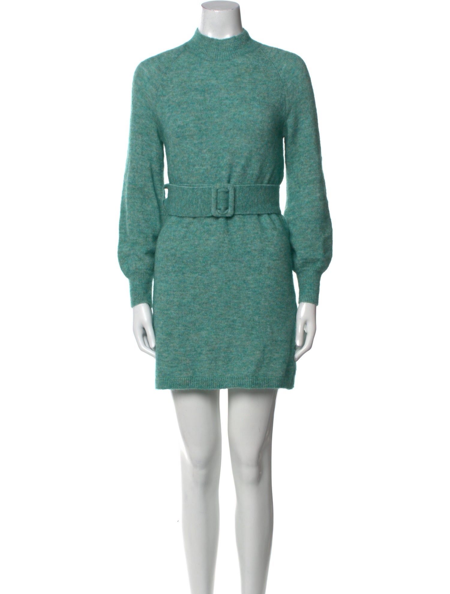 La Maille Sezane Mock Neck Mini Dress