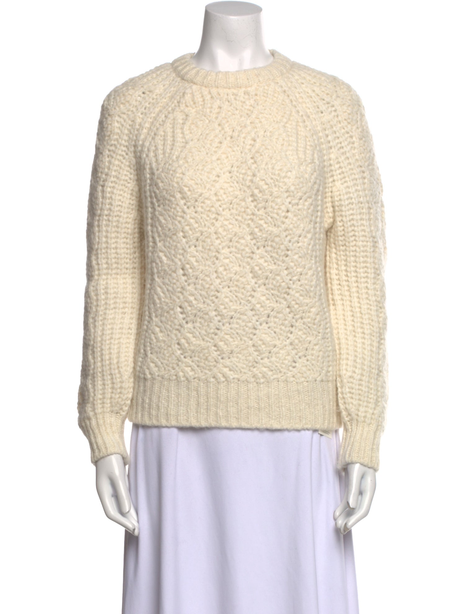 La Maille Sezane Alpaca Crew Neck Sweater
