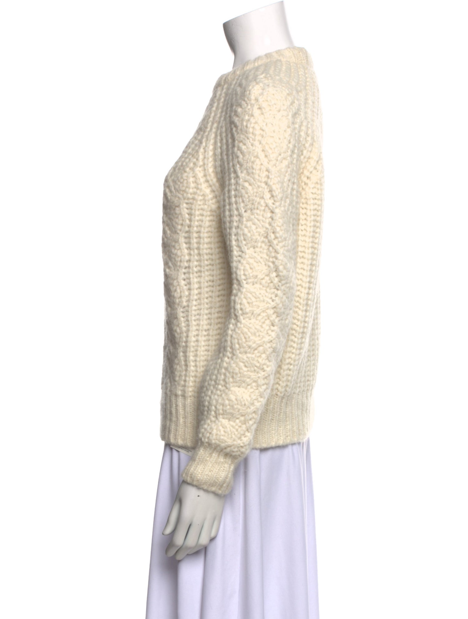 La Maille Sezane Alpaca Crew Neck Sweater