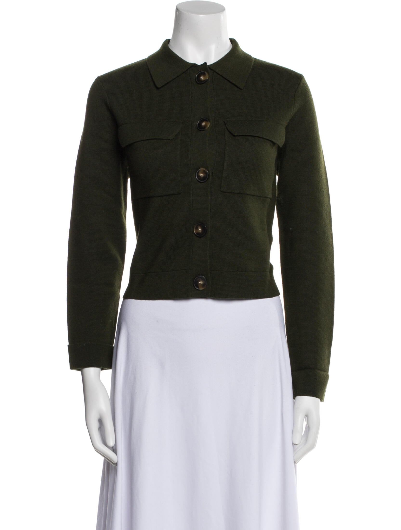 La Maille Sezane Merino Wool Utility Jacket w/ Tags