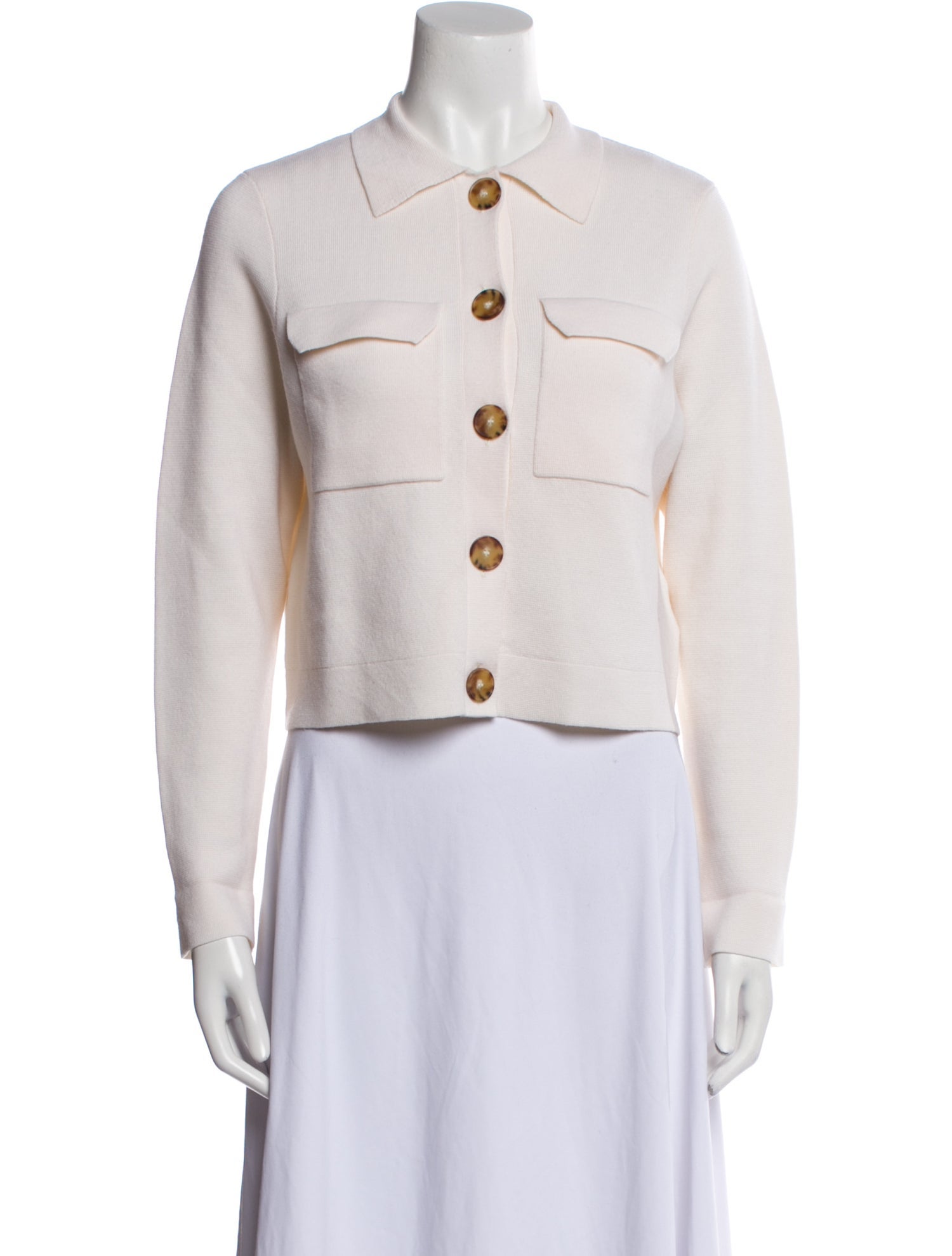 La Maille Sezane Merino Wool Denim Jacket