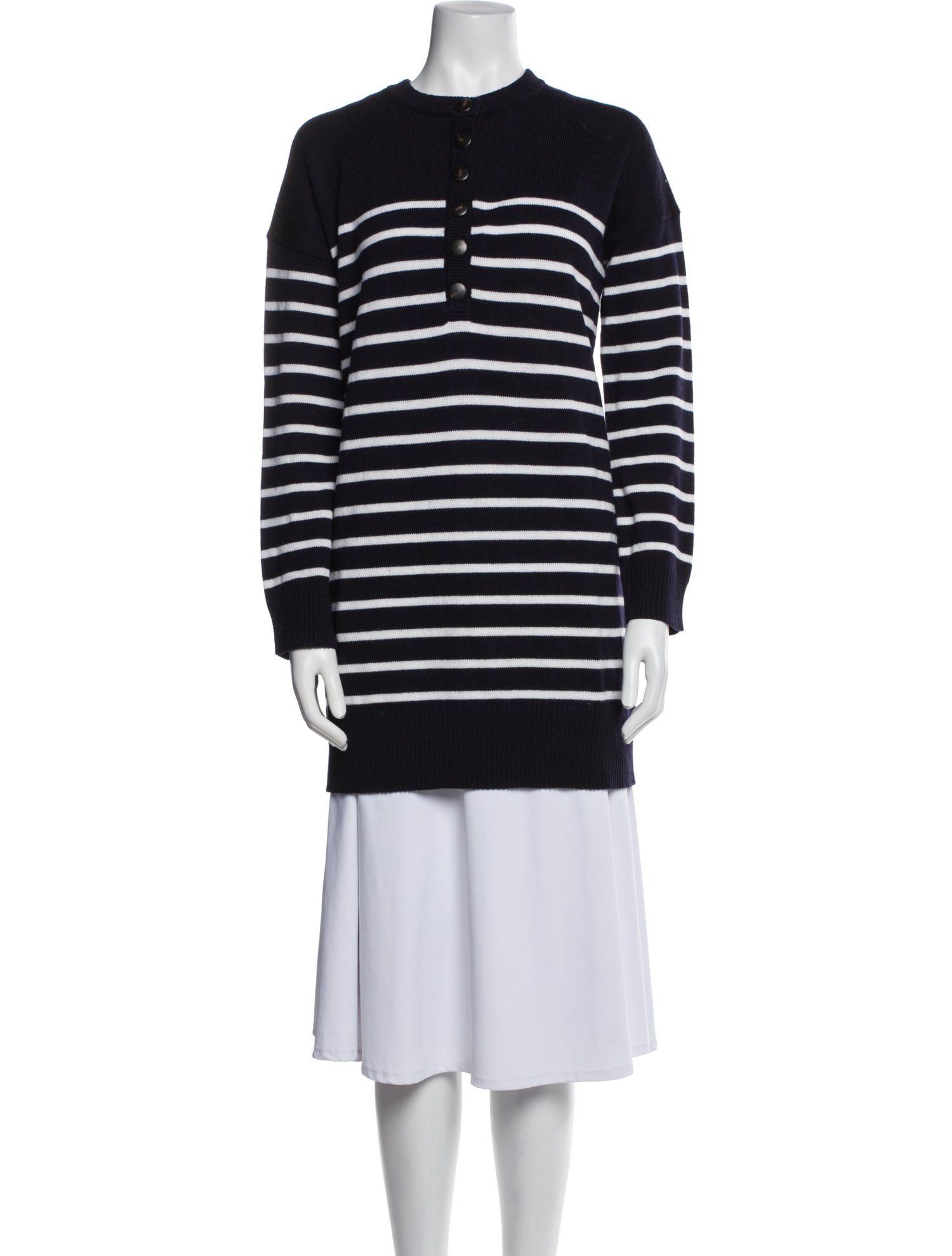 La Maille Sezane Merino Wool Striped Sweater