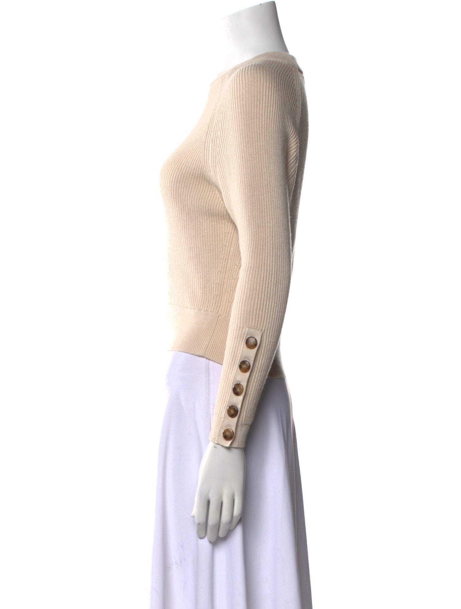 La Maille Sezane Merino Wool Bateau Neckline Sweater