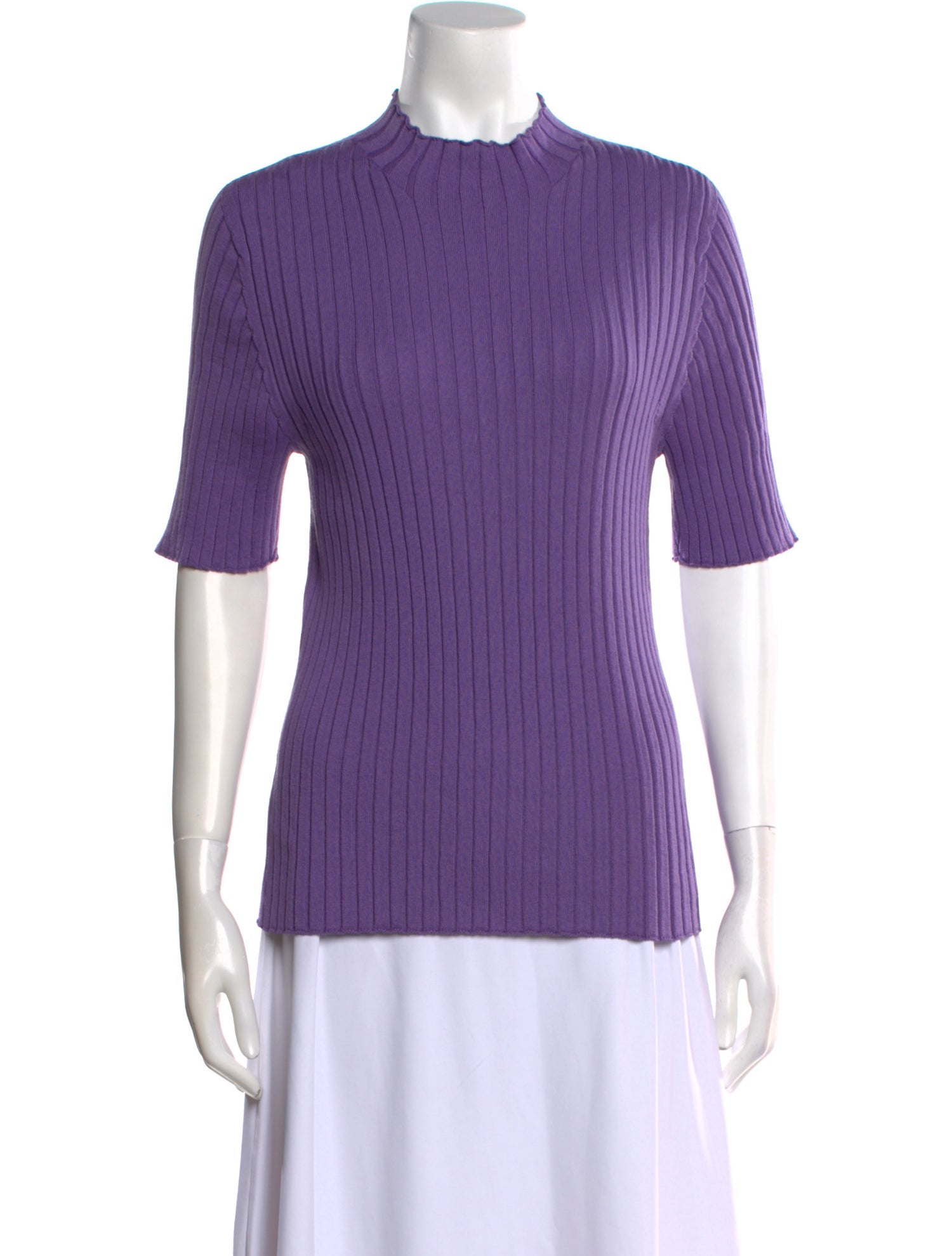 La Maille Sezane Mock Neck Sweater