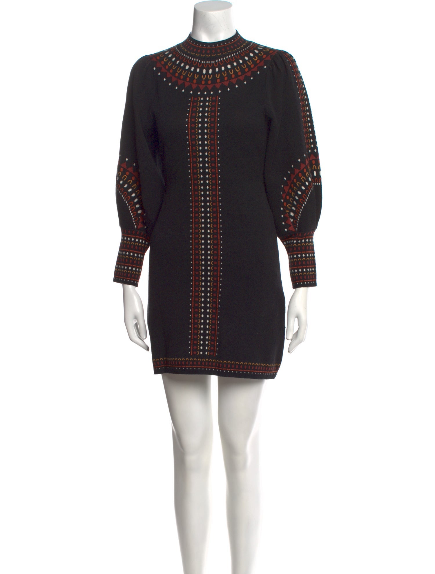 La Maille Sezane Printed Mini Dress